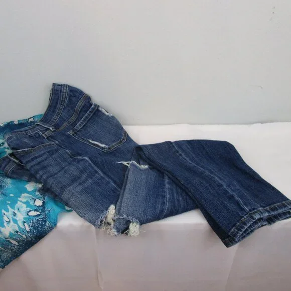 eunina Distressed Sasha Low Rise Relaxed Skinny Jeans - Picture 4 of 8